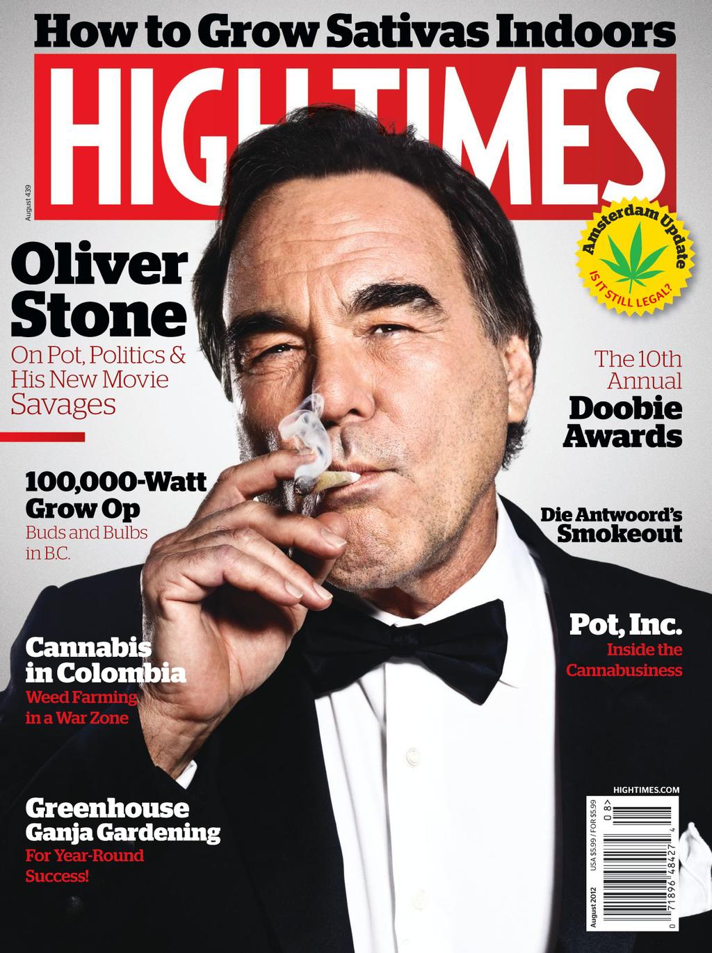 HIGH TIMES magazine side cover  August 2012