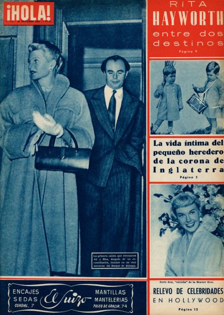 HOLA magazine side cover Issue 425 18 October 1952