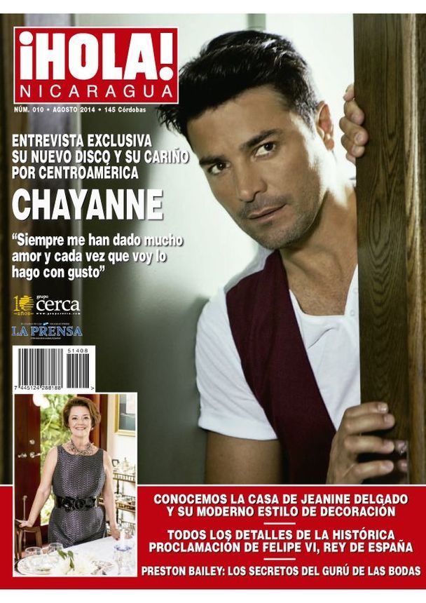 HOLA NICARAGUA magazine cover  August 2014