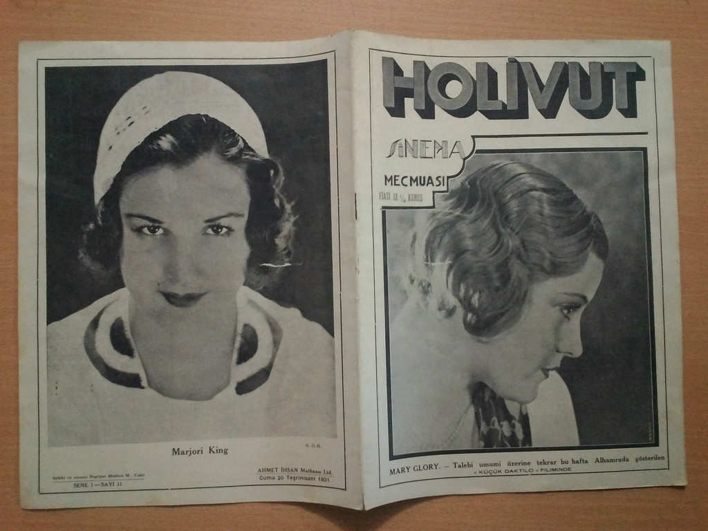 HOLIVUT magazine side cover Issue 11   1931