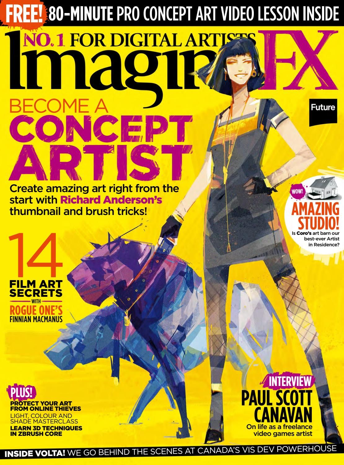 IMAGINEFX magazine side cover Issue 152  October 2017