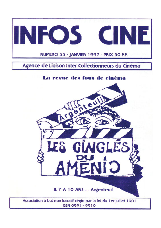 INFOS-CINE magazine side cover Issue 33 January 1997