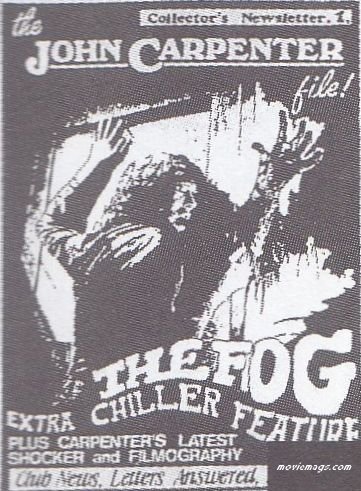 JOHN CARPENTER FILE magazine side cover Issue 1  1987