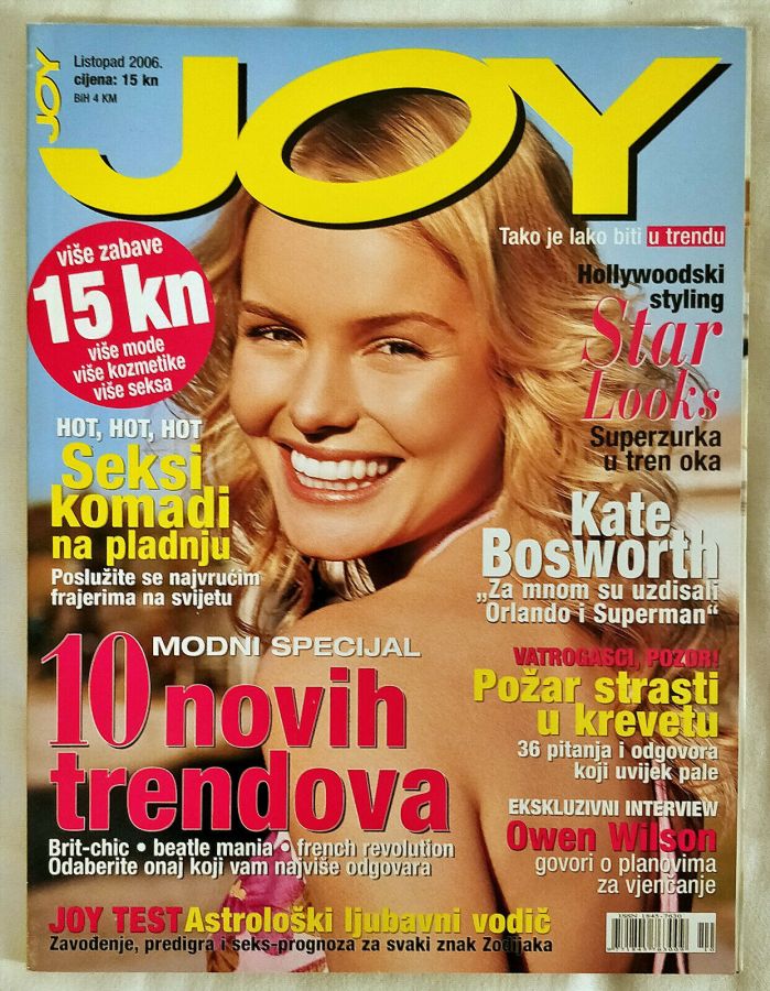 JOY CROATIA magazine cover  October 2006
