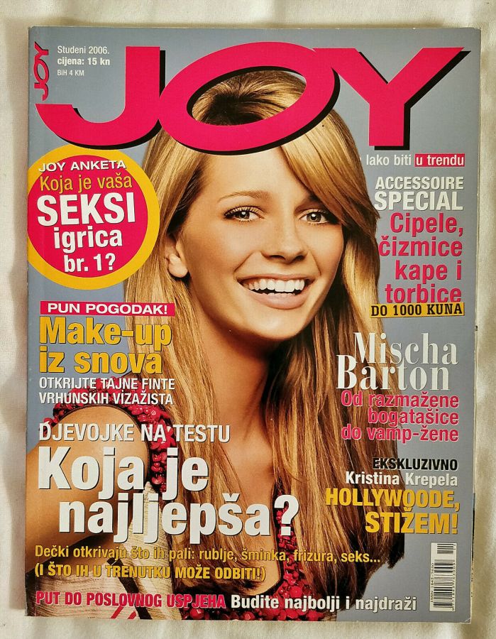 JOY CROATIA magazine cover  November 2006