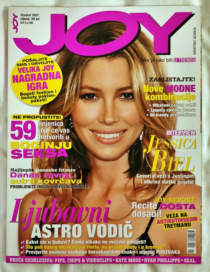 JOY CROATIA magazine cover  November 2007