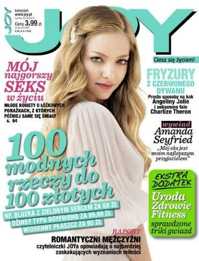 JOY POLAND magazine side cover  April 2012