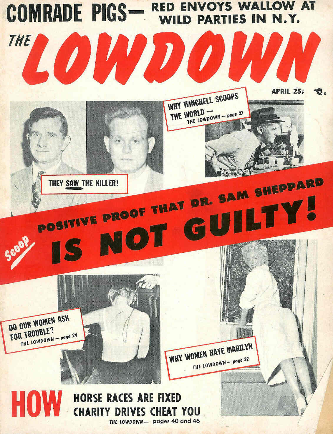 LOWDOWN | THE magazine side cover April 1955