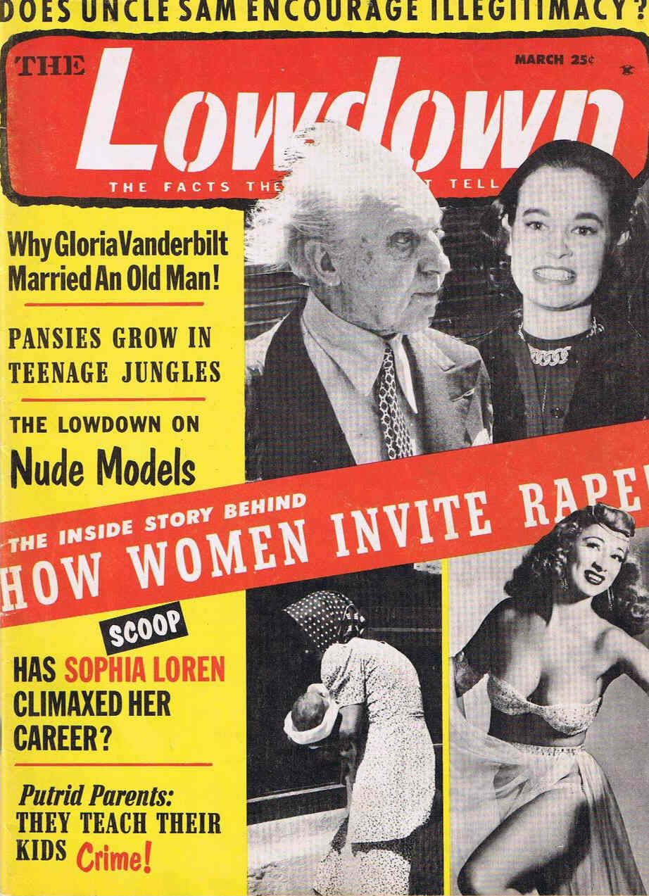 LOWDOWN | THE magazine side cover Issue 8 March 1956