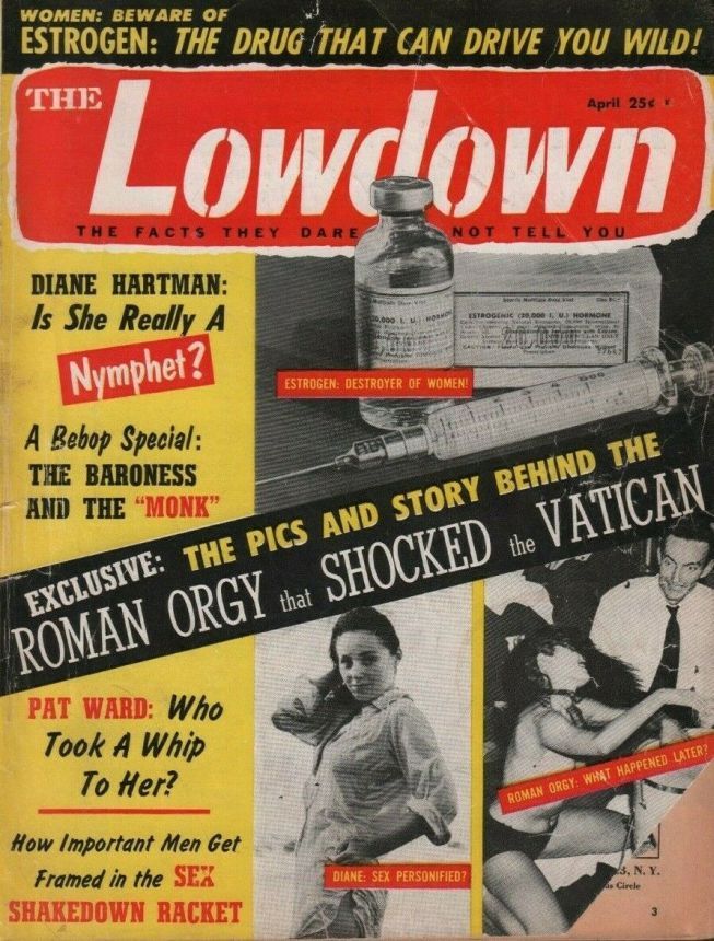 LOWDOWN | THE magazine side cover  April 1959