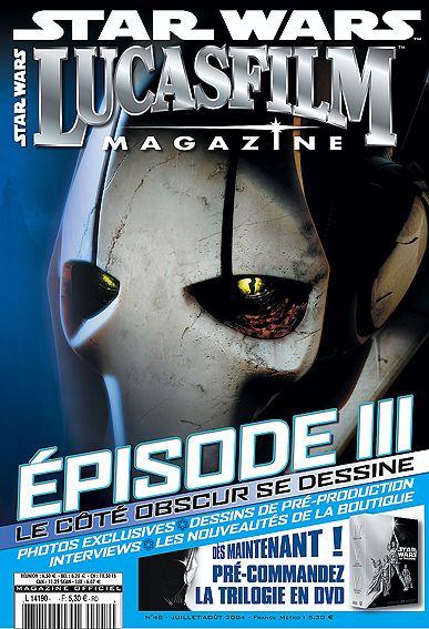 LUCASFILM STAR WARS magazine side cover Issue 48 July/August 2004