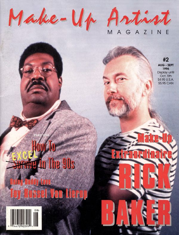 MAKE-UP ARTIST magazine side cover Issue 2 August/September 1996