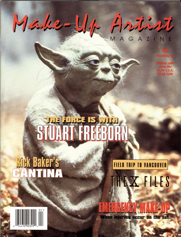 MAKE-UP ARTIST magazine side cover Issue 6 April/May 1997