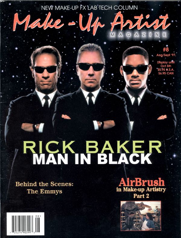 MAKE-UP ARTIST magazine side cover Issue 8 August/September 1997