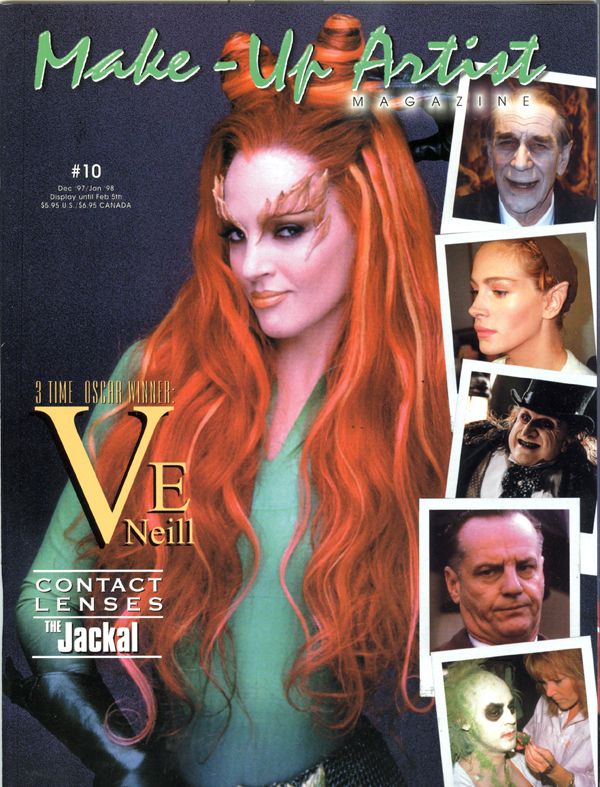 MAKE-UP ARTIST magazine side cover Issue 10 December 1997