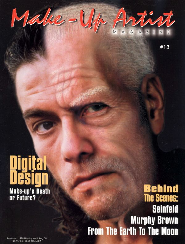 MAKE-UP ARTIST magazine side cover Issue 13 June/July 1998