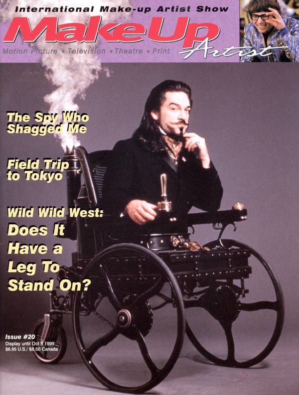 MAKE-UP ARTIST magazine side cover Issue 20 August/September 1999