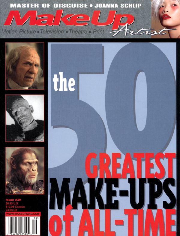 MAKE-UP ARTIST magazine side cover Issue 39 October/November 2002