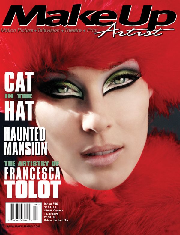 MAKE-UP ARTIST magazine side cover Issue 45 October/November 2003