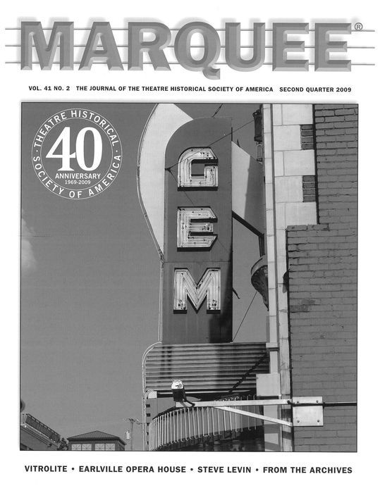 MARQUEE magazine side cover April/May/June 2009