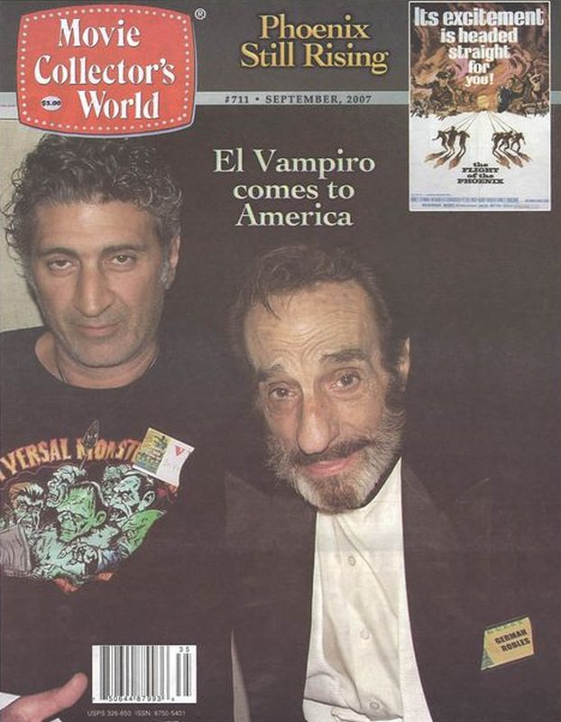 MOVIE COLLECTORS WORLD magazine side cover Issue 711 September 2007