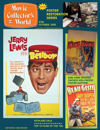 MOVIE COLLECTORS WORLD magazine side cover Issue 736 October 2009