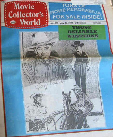 MOVIE COLLECTORS WORLD magazine side cover Issue 426 30 July 1993