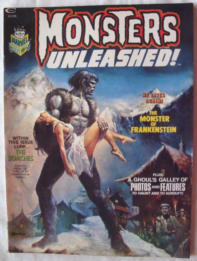 MONSTERS UNLEASHED! magazine side cover Issue 2 September 1973