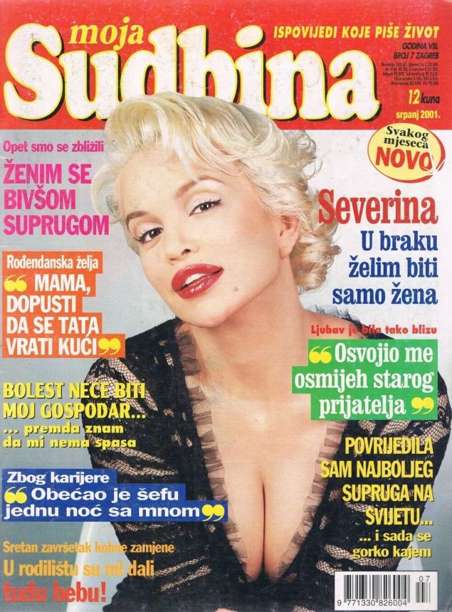 MOJA SUDBINA magazine cover  July 2001