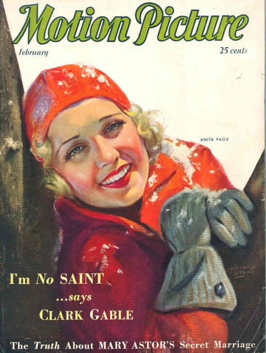 MOTION PICTURE magazine side cover Issue 252 February 1932