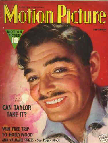 MOTION PICTURE magazine side cover Issue 331 September 1938