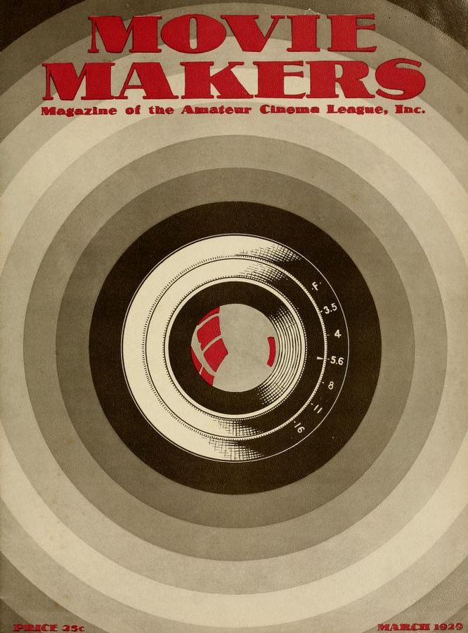 MOVIE MAKERS magazine side cover Issue 27 March 1929