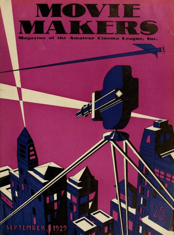 MOVIE MAKERS magazine side cover Issue 33 September 1929