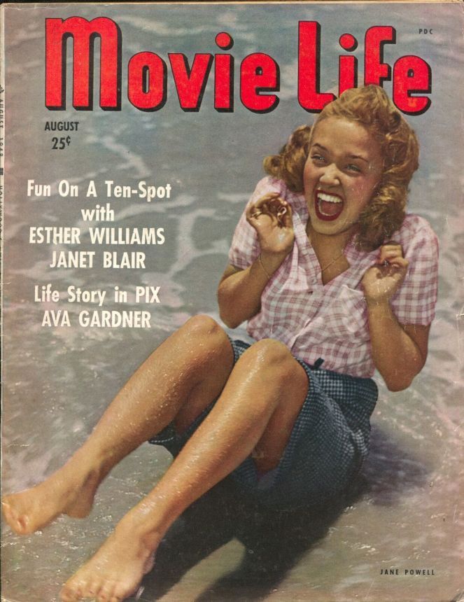 MOVIE LIFE magazine side cover August 1948