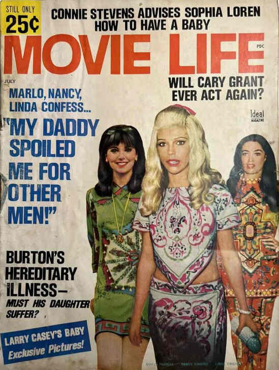 MOVIE LIFE magazine side cover July 1968
