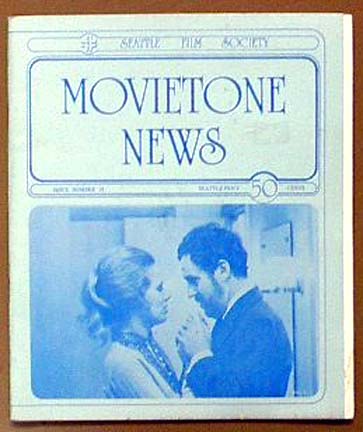 MOVIETONE NEWS magazine side cover Issue 38 January 1975