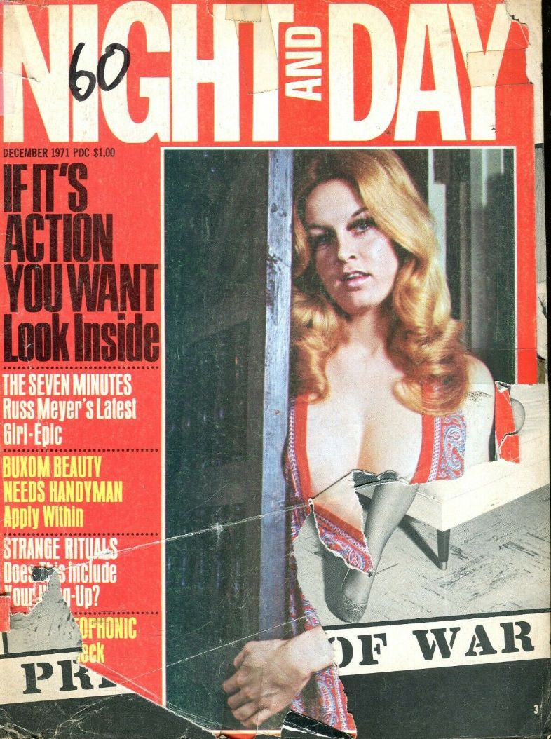 NIGHT AND DAY magazine side cover  December 1971