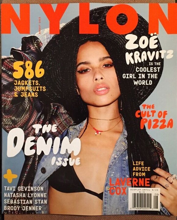 NYLON magazine side cover  August 2015