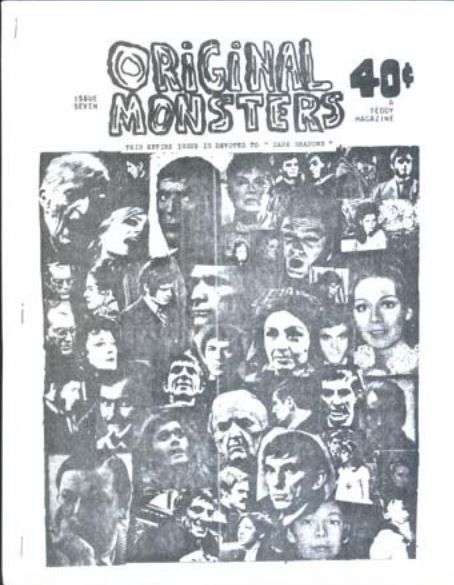 ORIGINAL MONSTERS magazine side cover Issue 7  1972