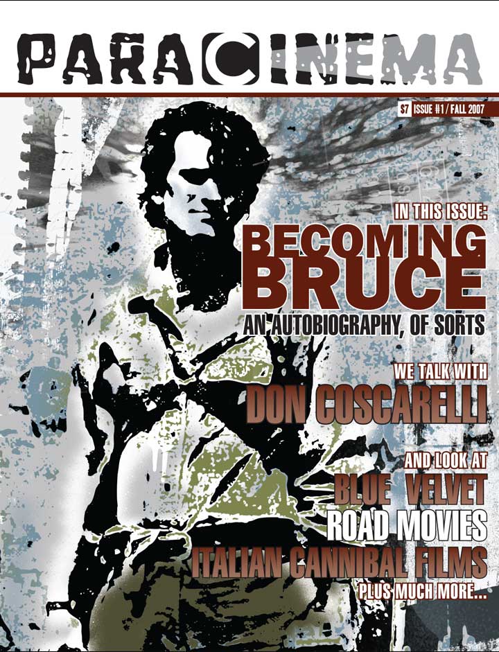 PARACINEMA magazine side cover Issue 1 Fall 2007