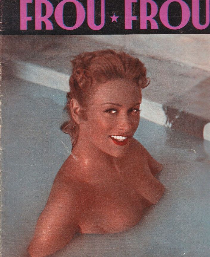 PARIS FROU FROU magazine side cover Issue 3  1953