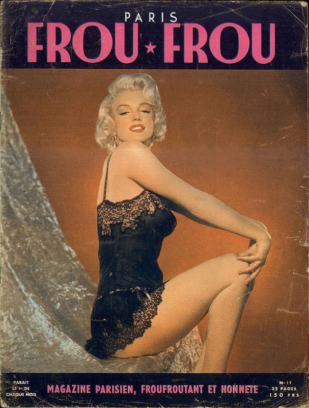 PARIS FROU FROU magazine side cover Issue 11  1954