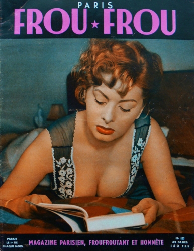 PARIS FROU FROU magazine side cover Issue 17  1955
