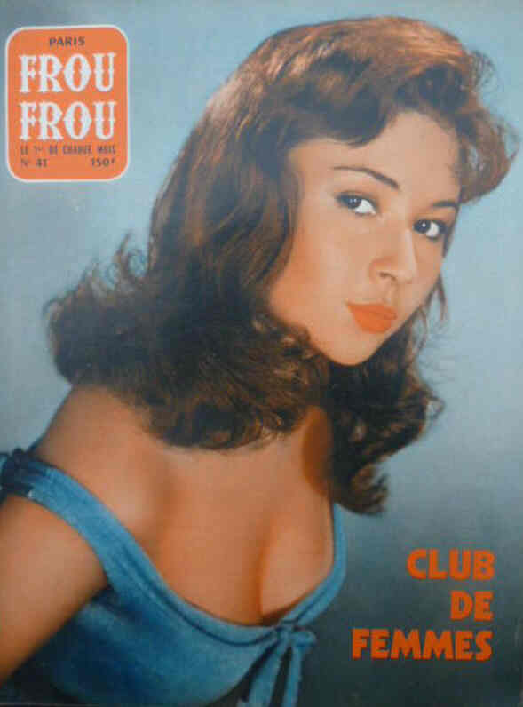 PARIS FROU FROU magazine side cover Issue 41  1958
