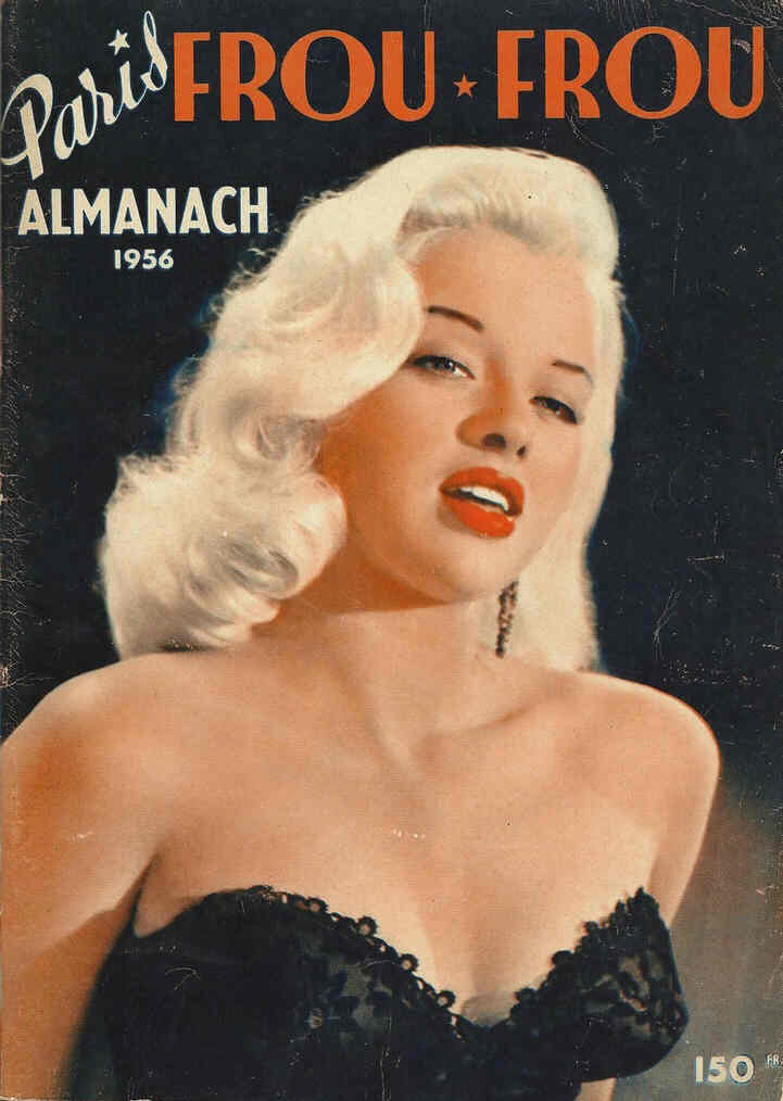 PARIS FROU FROU magazine side cover  Almanac  1956