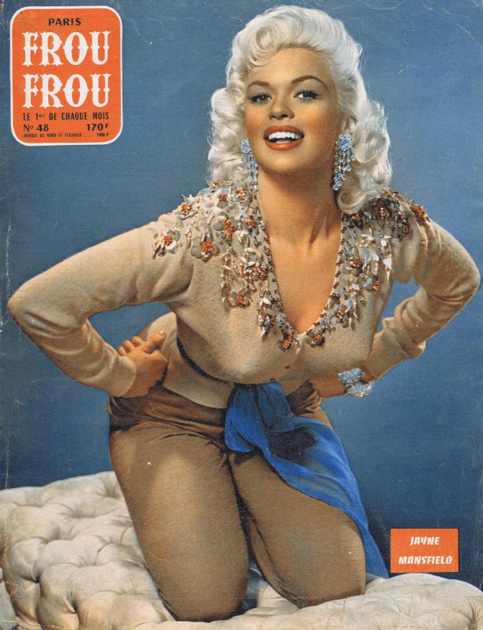 PARIS FROU FROU magazine side cover Issue 48  1958