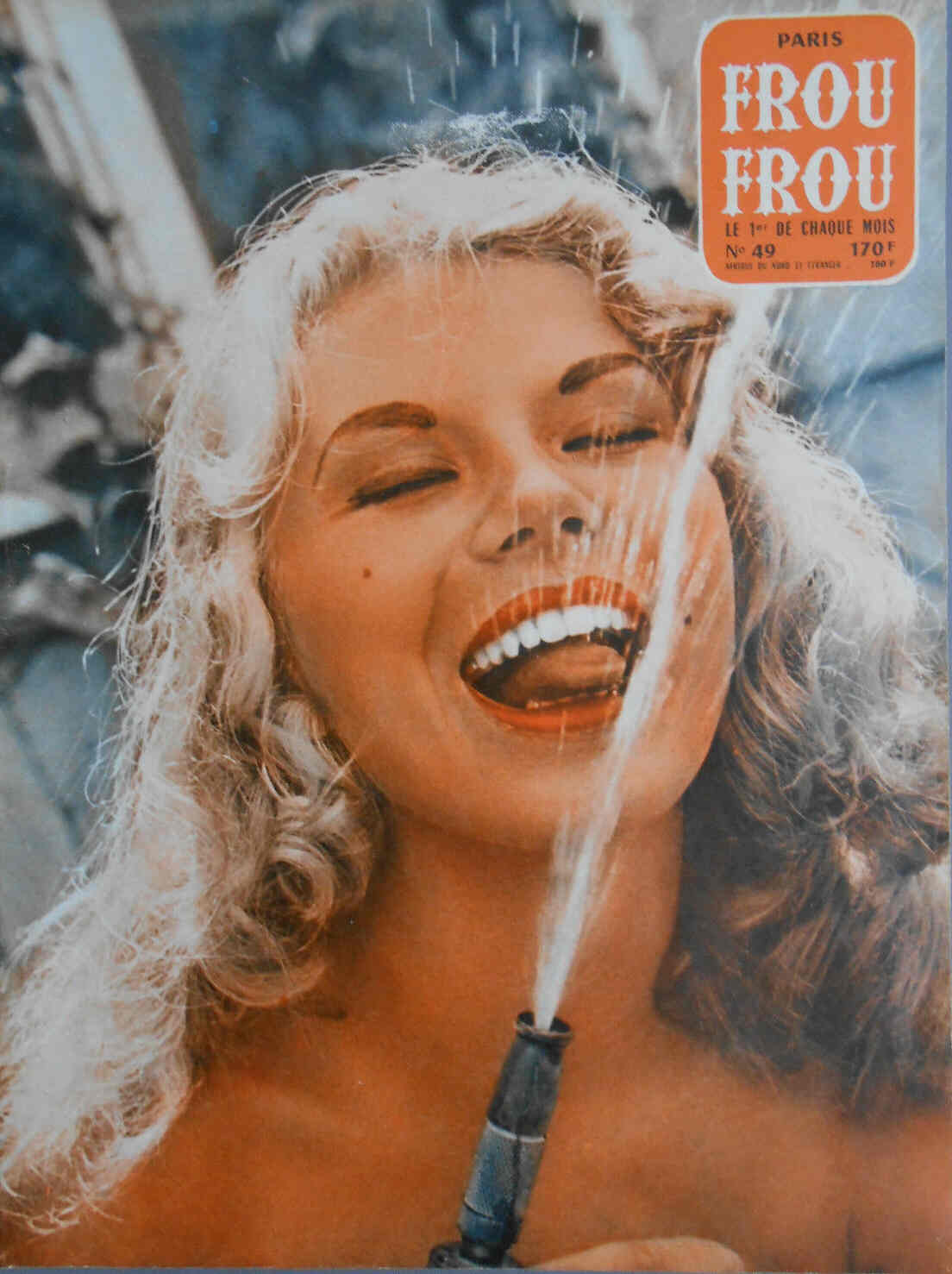 PARIS FROU FROU magazine side cover Issue 49  1959