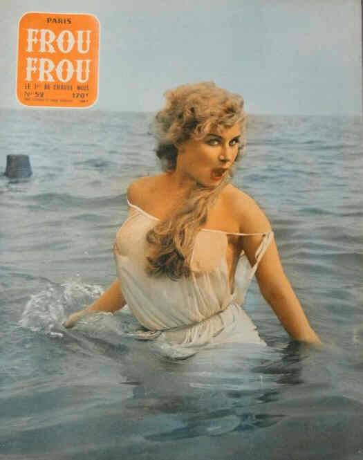 PARIS FROU FROU magazine side cover Issue 52  1959