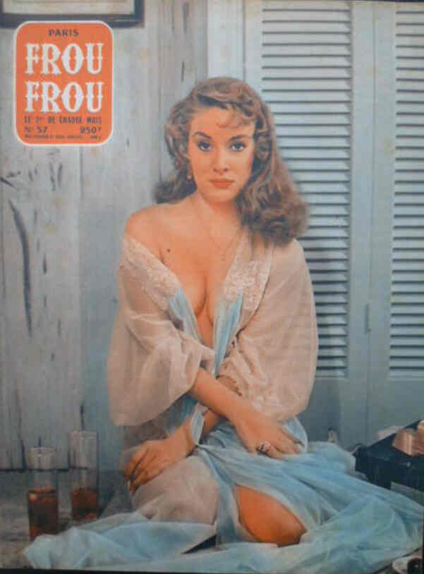 PARIS FROU FROU magazine side cover Issue 57  1959