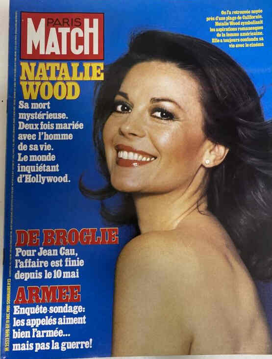 PARIS MATCH magazine side cover 11 December 1981